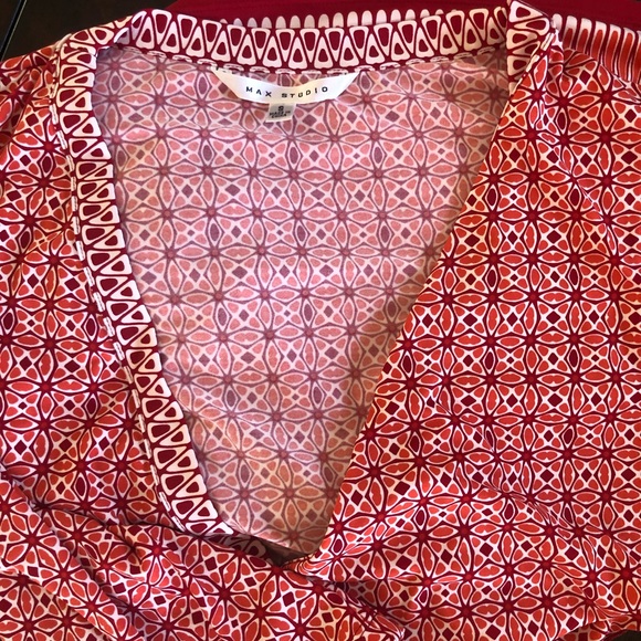 Max Studio Wrap Tie Dress - Picture 3 of 5